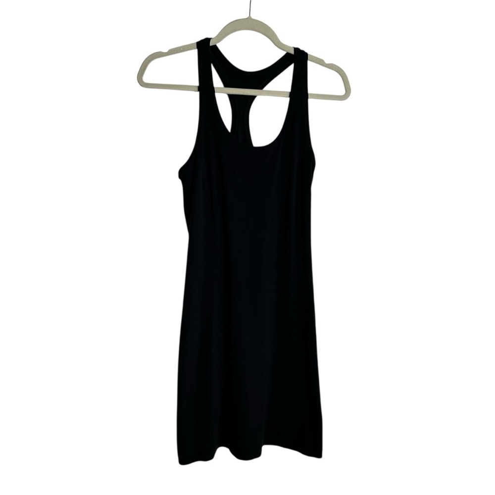 Athleta On My Way Racerback Black Dress Size Small - Picture 2 of 8